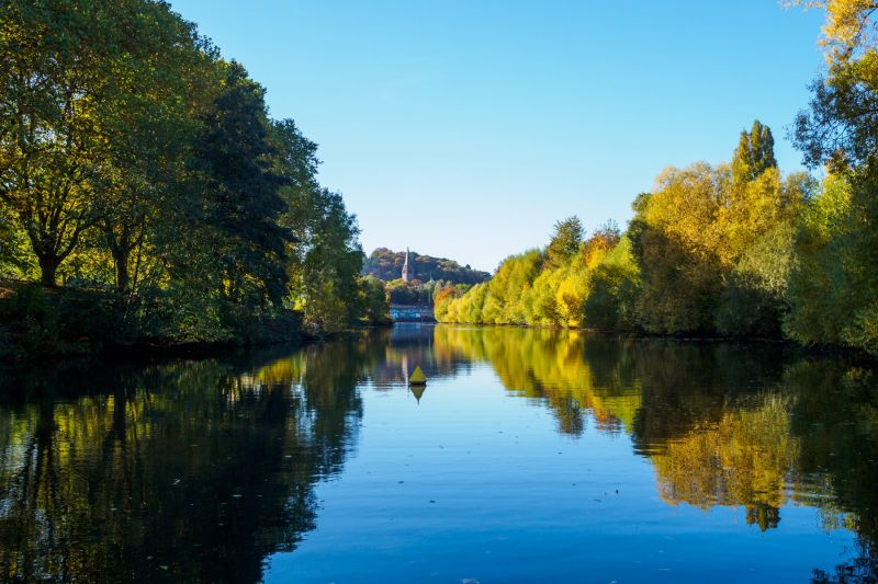Saar river in Saarbrücken